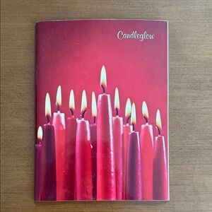 Vintage Christmas Candle Poem Book